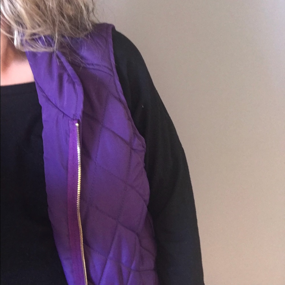 Purple Quilted Vest